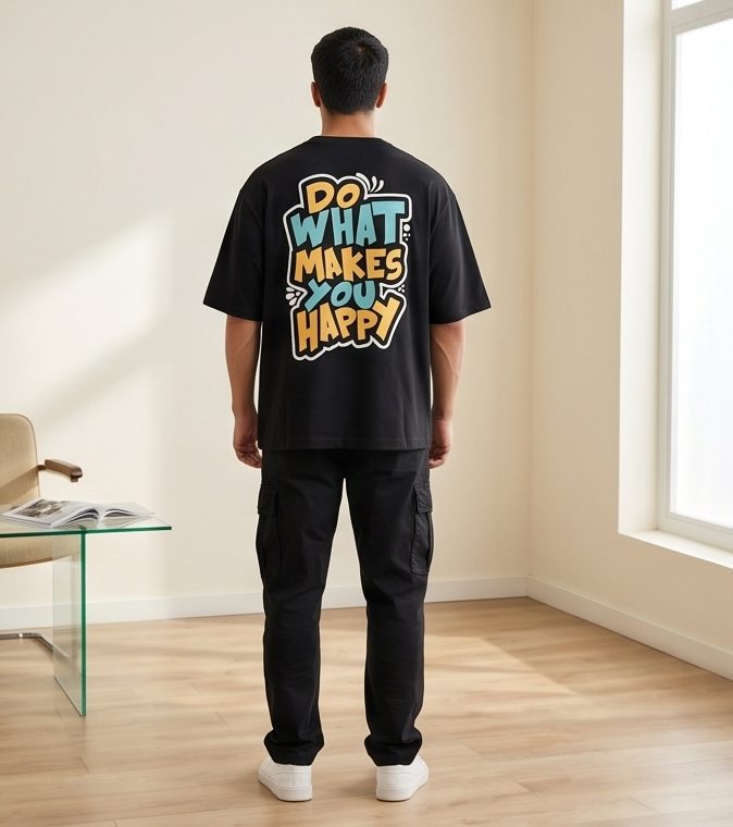 Do What Makes You Happy Oversized T-Shirt