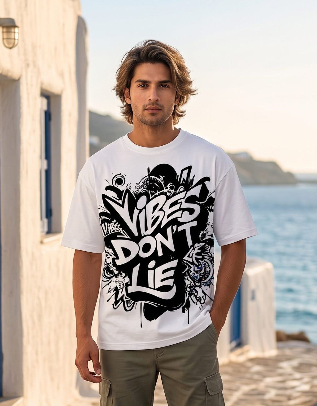 Vibes Don't Lie Oversized T-Shirt