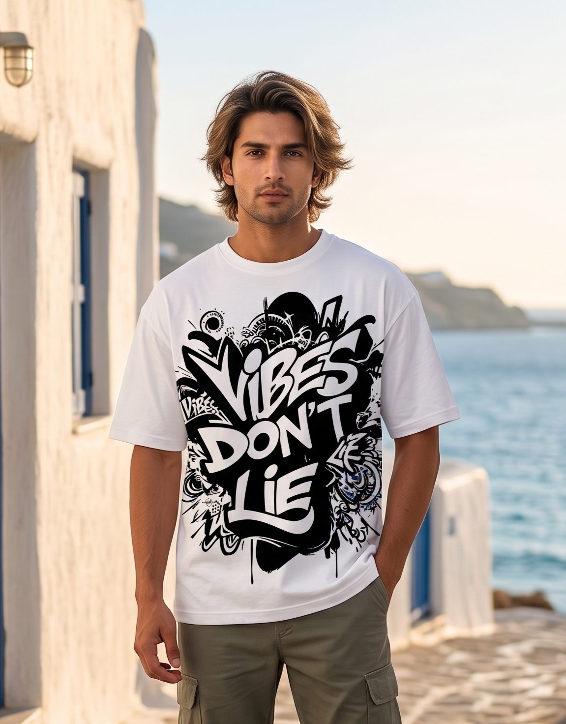 Vibes Don't Lie Oversized T-Shirt