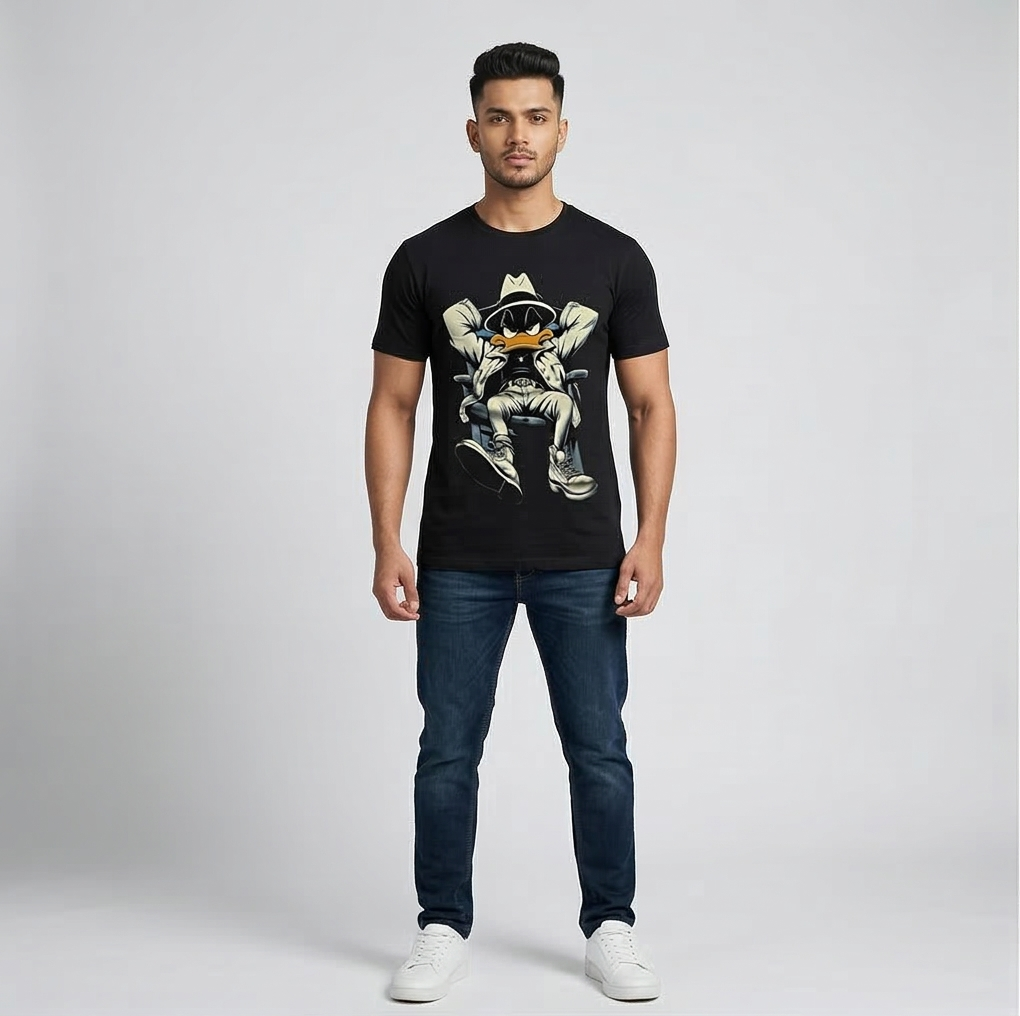 Gangster Duck Printed Tee