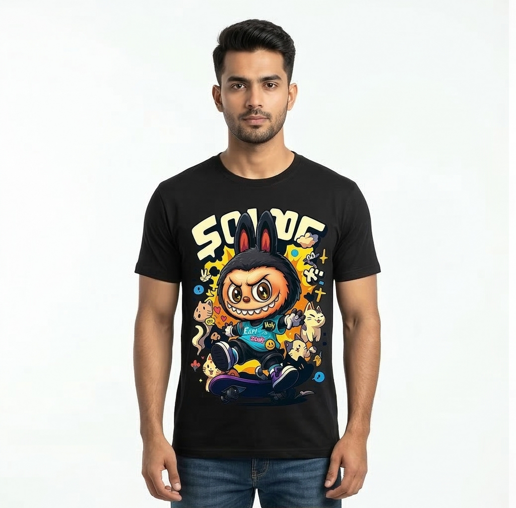 Savage Cartoon Graphic Tee front