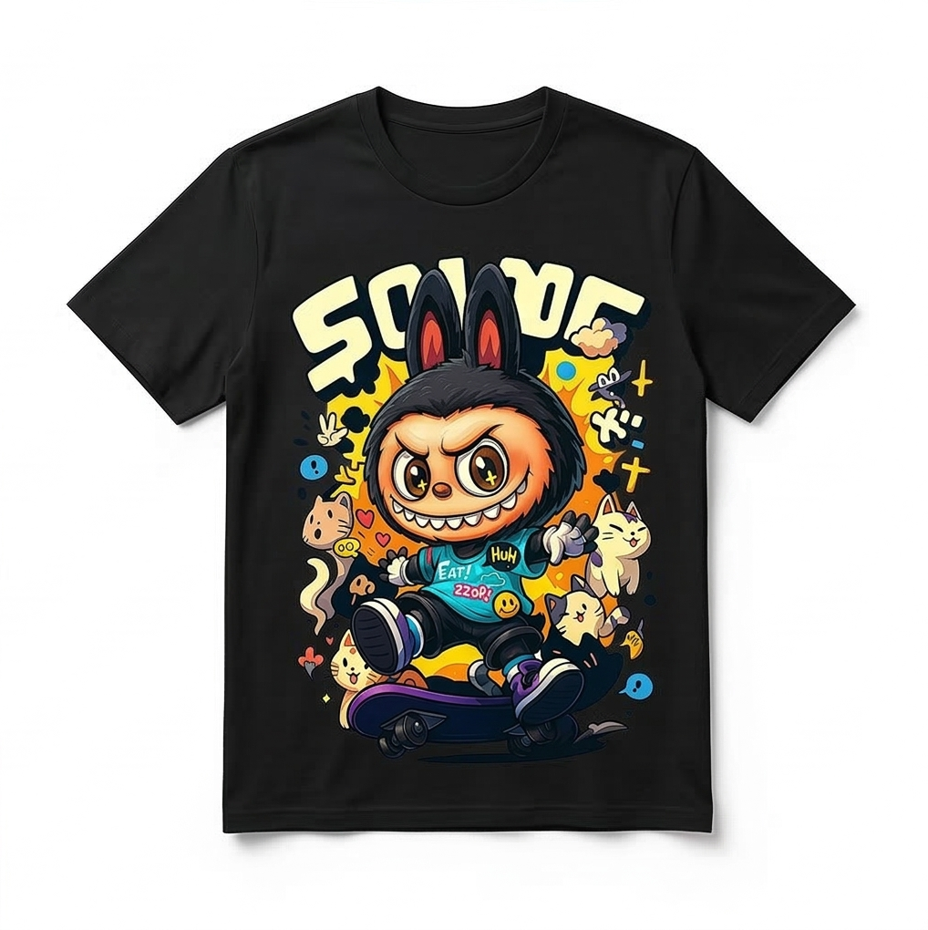 Savage Cartoon Graphic Tee side