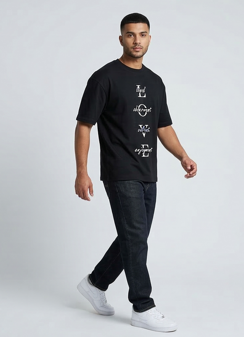 Black Love Printed T-Shirt