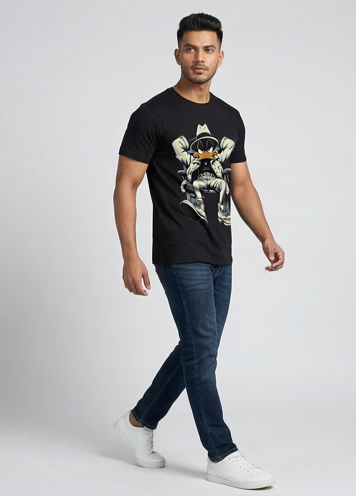 Gangster Duck Printed Tee