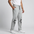 Flame Print Lower Grey
