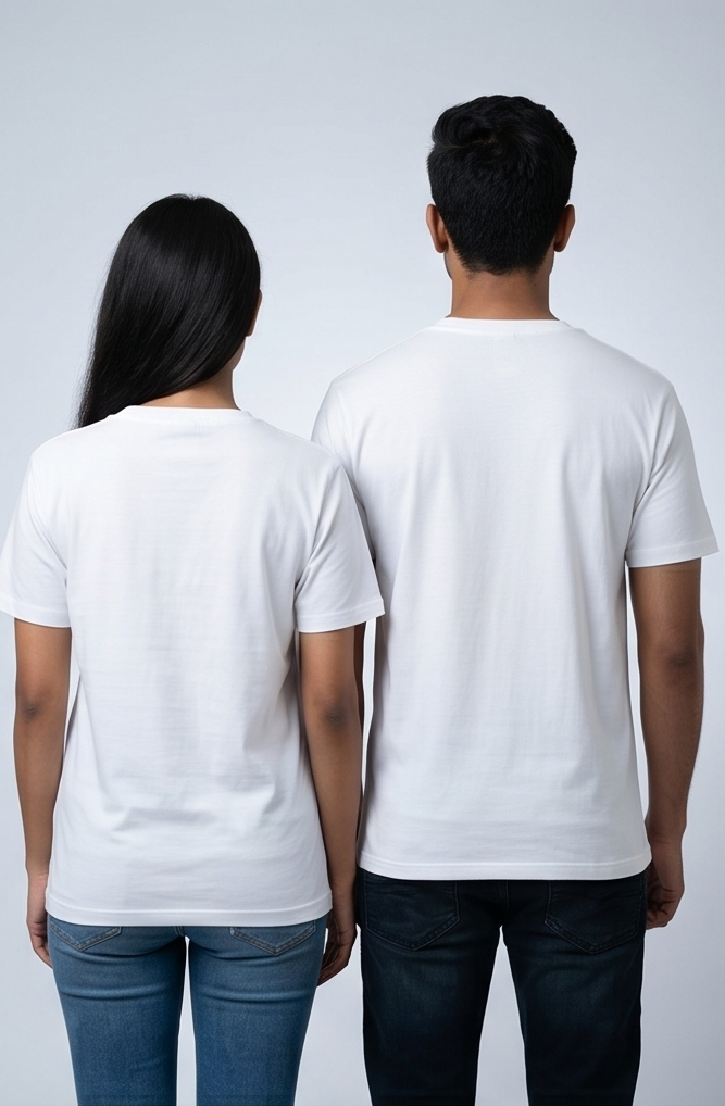 Dino Couple T-Shirts | Cute Dinosaur Matching Set of 2 Tees