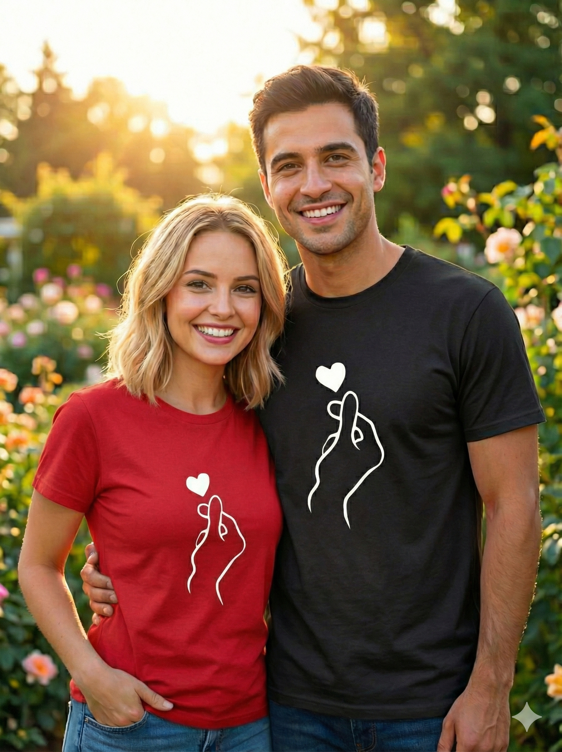 Hand heart design back