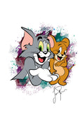 Tom and Jerry couple t-shirts main design