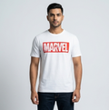 Marvel Logo White T-Shirt - Front