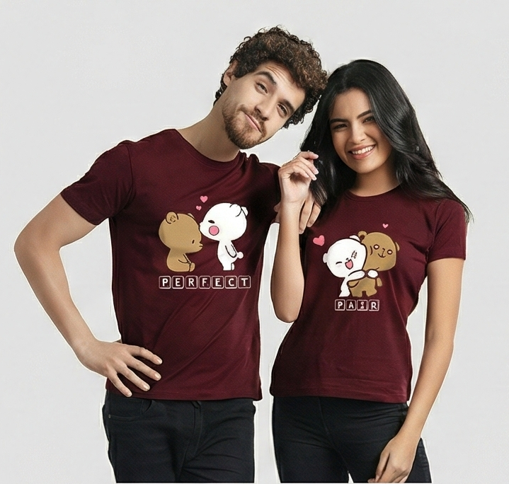 Teddy bear couple tees perfect pair