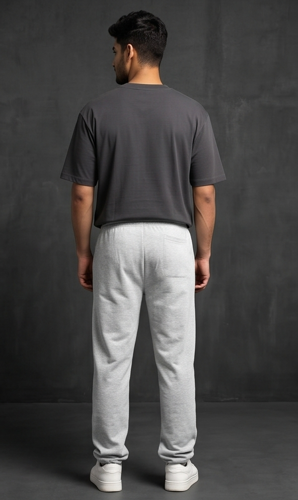 Berserk Anime Graphic Melange Grey Streetwear Joggers | Men