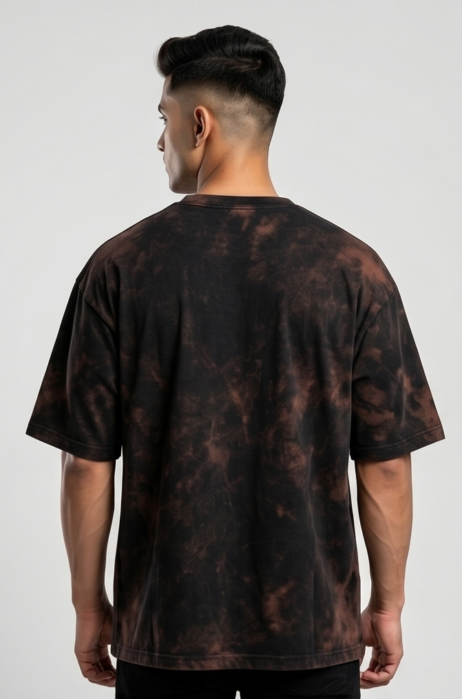 Old Man Vintage Character Graphic Oversized T-Shirt | Men