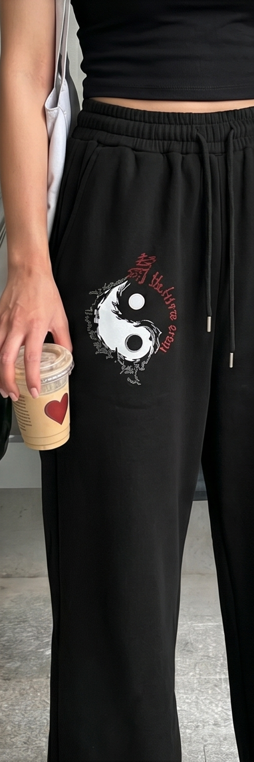 Anime Girl Graphic Wide Leg Pyjama Lower | Women