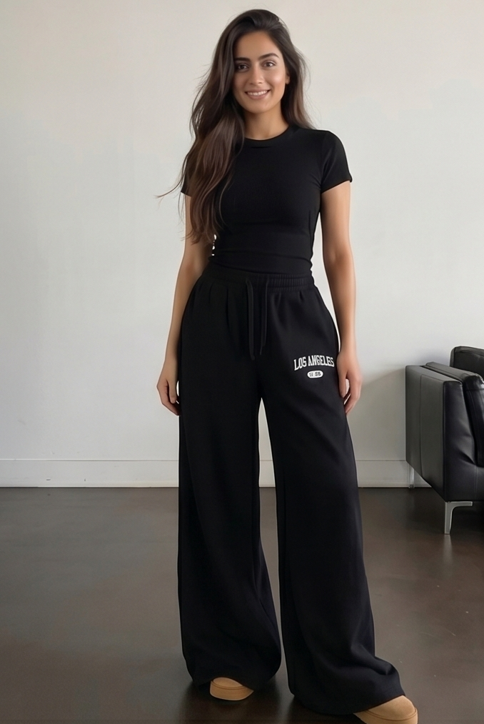 Los Angeles Graphic Wide Leg Pyjama Lower | Women