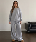 Los Angeles Grey Graphic Wide Leg Pyjama Lower | Women