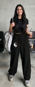 Anime Girl Graphic Wide Leg Pyjama Lower | Women
