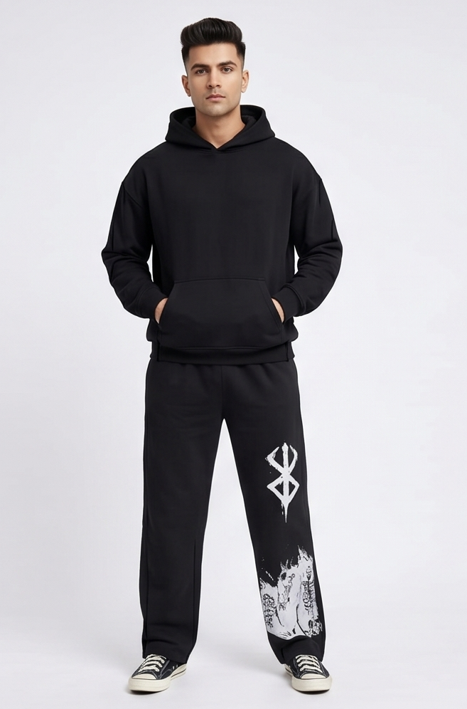 Berserk Inspired Anime Graphic Streetwear Trackpants | Men
