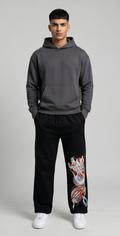 Japanese Dragon Print Streetwear Trackpants | Men