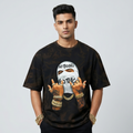 Not Bound Typography Statement Oversized T-Shirt | Men
