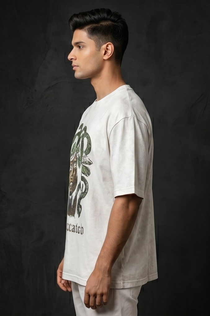Medusa Greek Mythology Graphic Oversized T-Shirt | Men