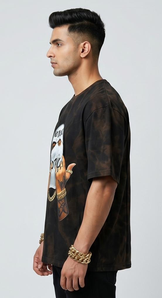 Not Bound Typography Statement Oversized T-Shirt | Men