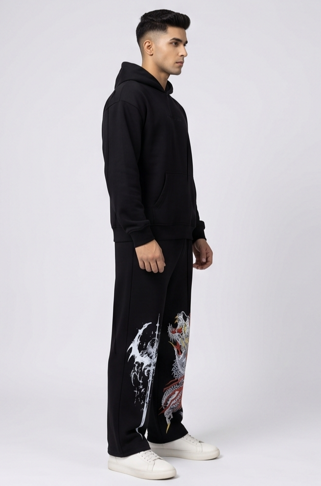 Dragon Sigilism Mystic Graphic Oversized T-Shirt | Men