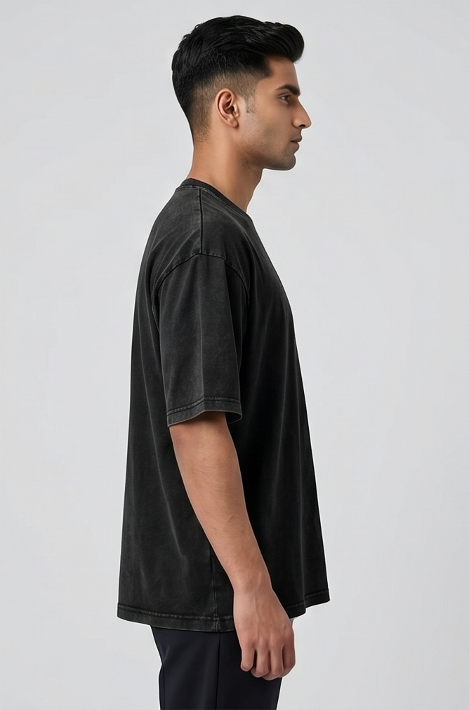 OXO Minimal Geometric Graphic Oversized T-Shirt | Men