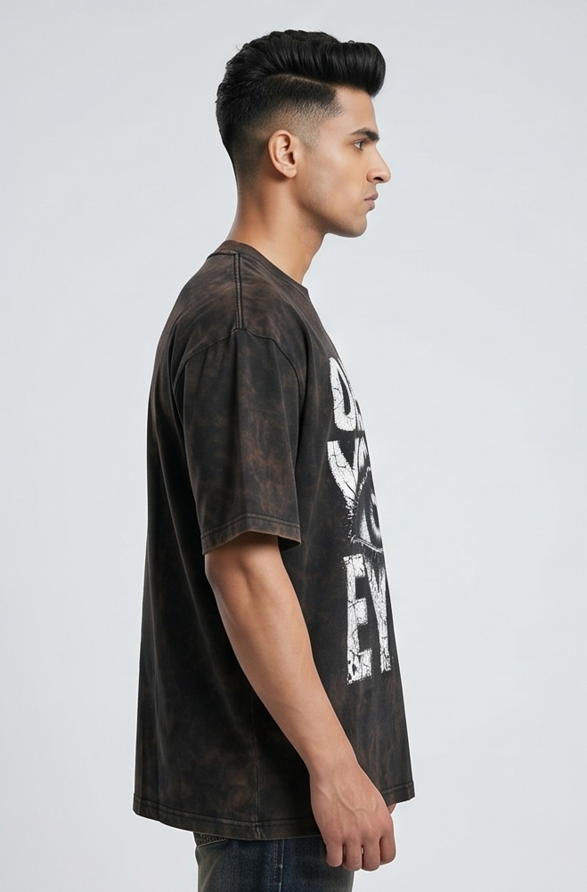 Open Eyes Surreal Graphic Oversized T-Shirt | Men