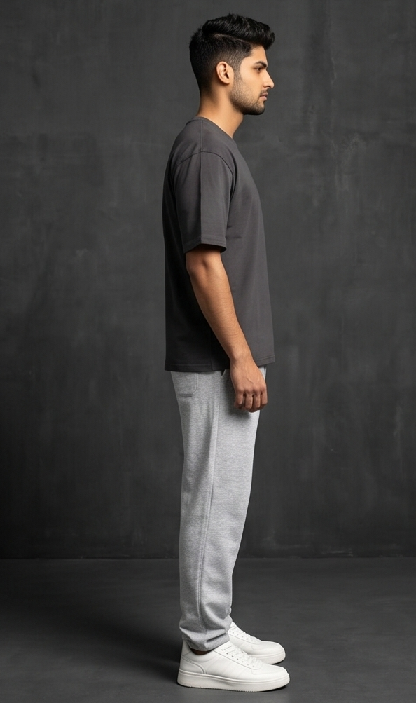 Berserk Anime Graphic Melange Grey Streetwear Joggers | Men