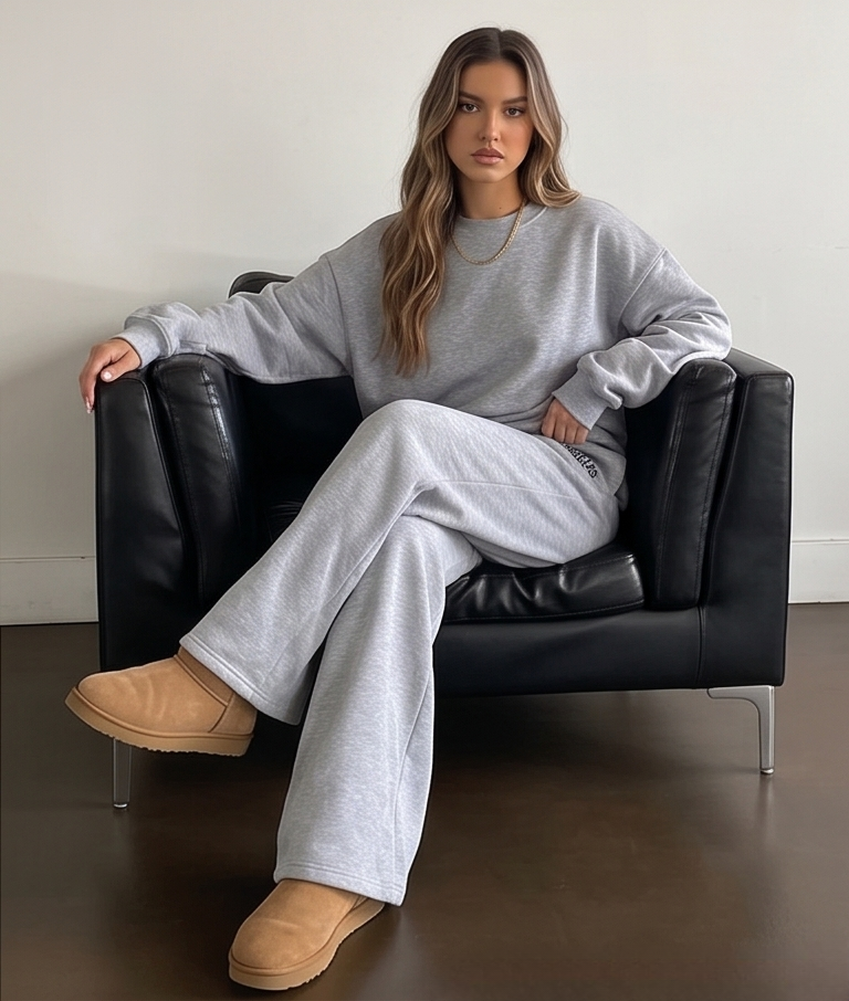 Los Angeles Grey Graphic Wide Leg Pyjama Lower | Women