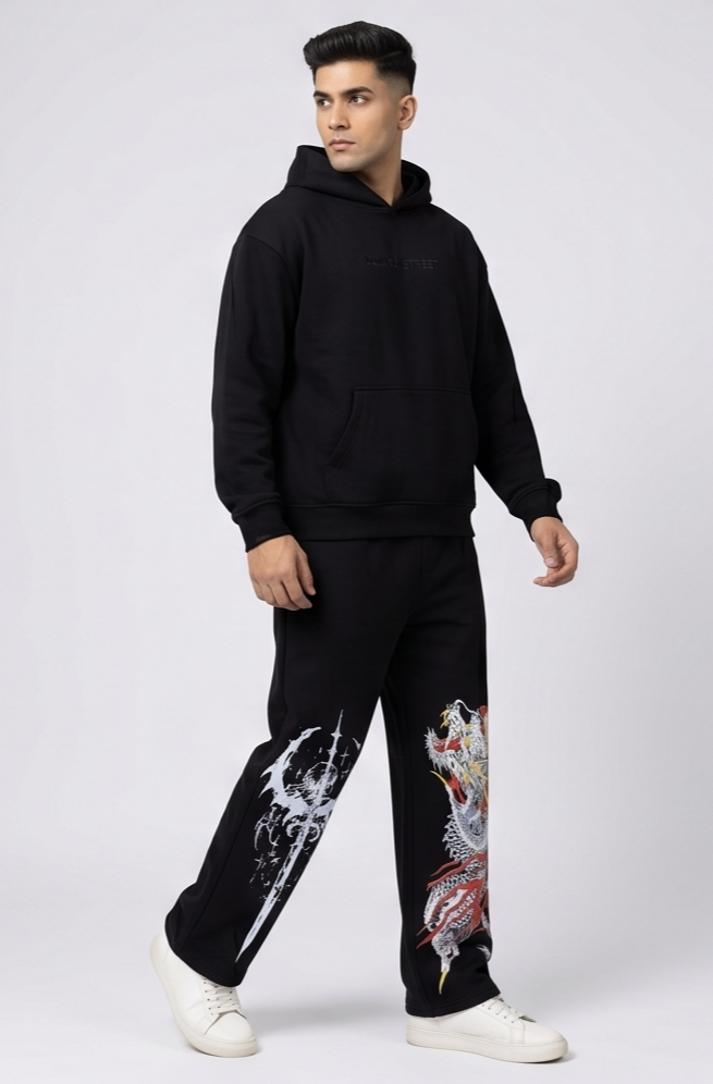Dragon Sigilism Mystic Graphic Oversized T-Shirt | Men