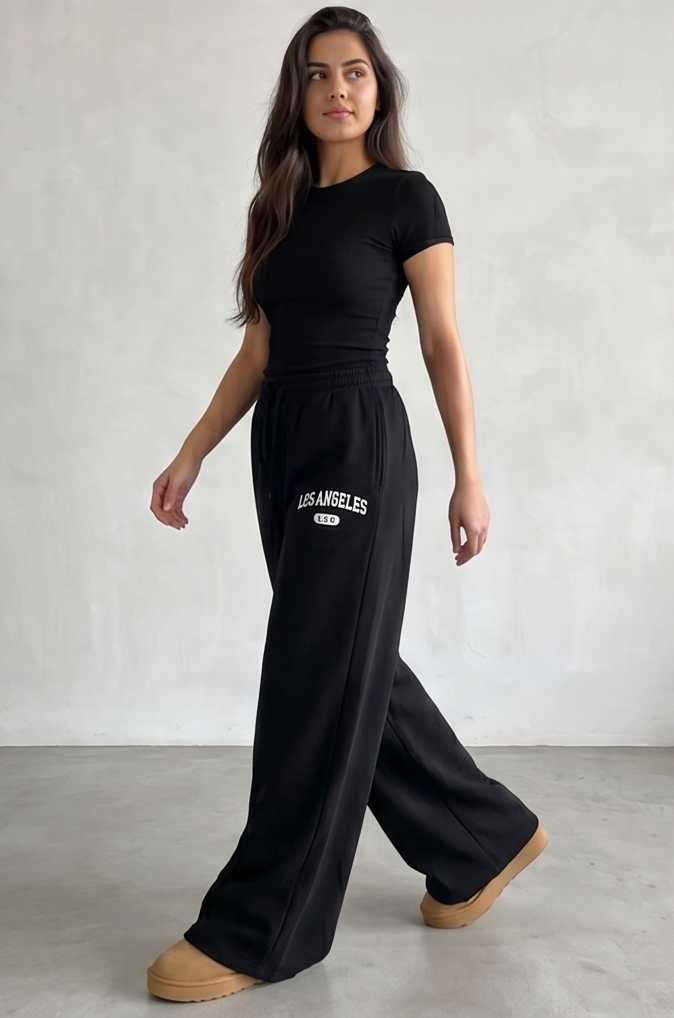 Los Angeles Graphic Wide Leg Pyjama Lower | Women